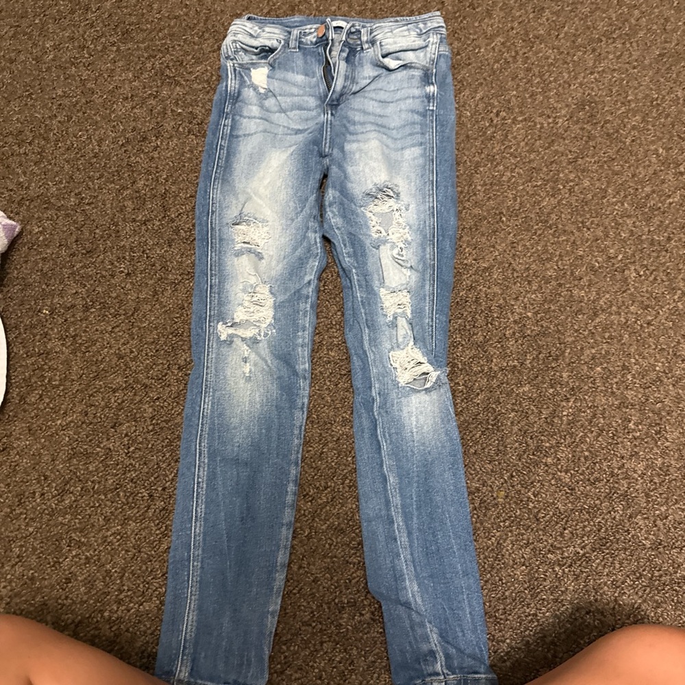 KanCan Light Blue Distressed Skinny Jeans